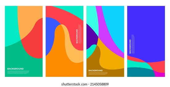 Forma abstracta líquida y fluida para la plantilla de diseño de folletos