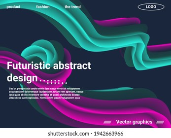 Abstract liquid form of liquid color. Creative vector concept.