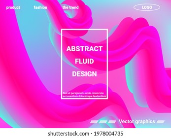 Abstract liquid form of liquid color. Creative vector concept.