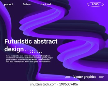 Abstract liquid form of liquid color. Creative vector concept.