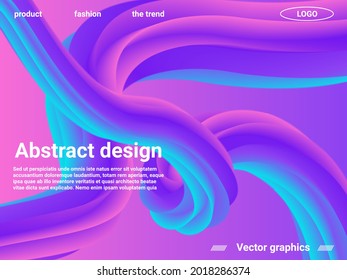Abstract liquid form of liquid color. Creative vector concept.