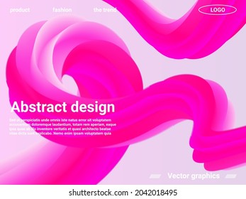 Abstract liquid form of liquid color. Creative vector concept.