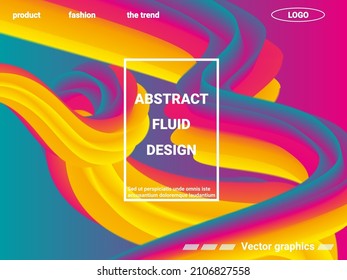 Abstract liquid form of liquid color. Creative vector concept.