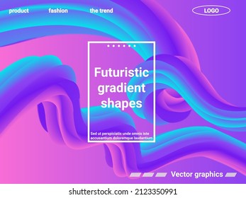 Abstract liquid form of liquid color. Creative vector concept.
