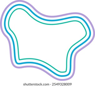 abstract liquid geometric shapes. Dynamical forms with lines, ideal for background element assets
