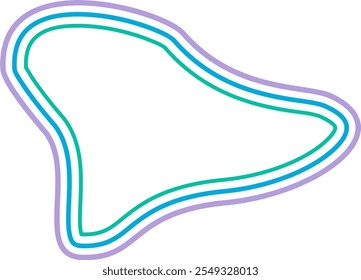 abstract liquid geometric shapes. Dynamical forms with lines, ideal for background element assets