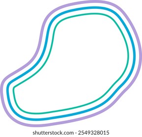 Formas geométricas líquidas abstractas. Formas dinámicas con líneas, ideales para activos de elementos de fondo
