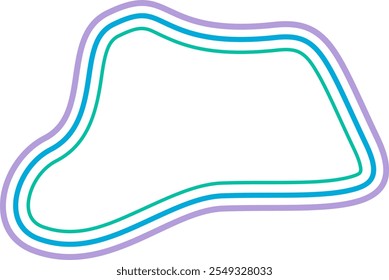 abstract liquid geometric shapes. Dynamical forms with lines, ideal for background element assets