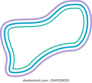 abstract liquid geometric shapes. Dynamical forms with lines, ideal for background element assets