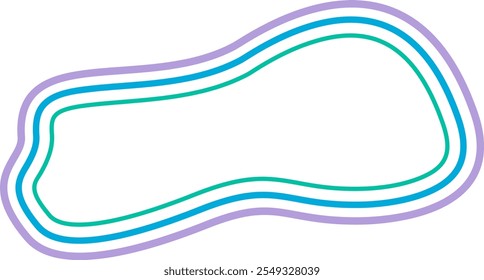 abstract liquid geometric shapes. Dynamical forms with lines, ideal for background element assets