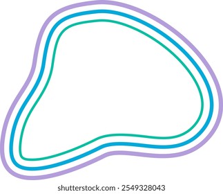 abstract liquid geometric shapes. Dynamical forms with lines, ideal for background element assets