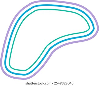 abstract liquid geometric shapes. Dynamical forms with lines, ideal for background element assets