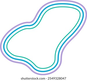 abstract liquid geometric shapes. Dynamical forms with lines, ideal for background element assets