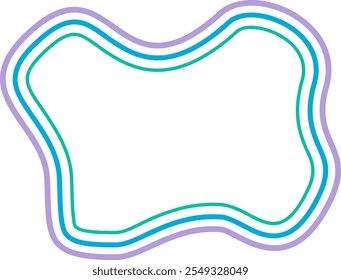 abstract liquid geometric shapes. Dynamical forms with lines, ideal for background element assets