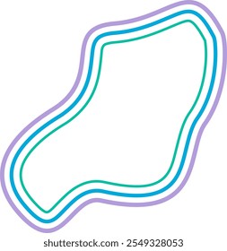abstract liquid geometric shapes. Dynamical forms with lines, ideal for background element assets