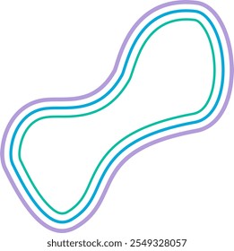 abstract liquid geometric shapes. Dynamical forms with lines, ideal for background element assets