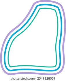 abstract liquid geometric shapes. Dynamical forms with lines, ideal for background element assets