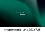 Abstract liquid gradient Background. Black and Green Fluid Color Gradient. Design Template For ads, Banner, Poster, Cover, Web, Brochure, Wallpaper, and flyer. Vector.