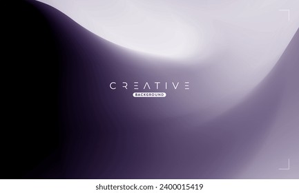 Abstract liquid gradient Background. Black and White Fluid Color Gradient. Design Template For ads, Banner, Poster, Cover, Web, Brochure, Wallpaper, and flyer. Vector.