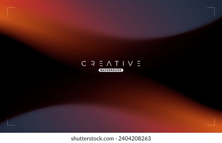 Abstract liquid gradient Background. Black and Orange Fluid Color Gradient. Design Template For ads, Banner, Poster, Cover, Web, Brochure, Wallpaper, and flyer. Vector.