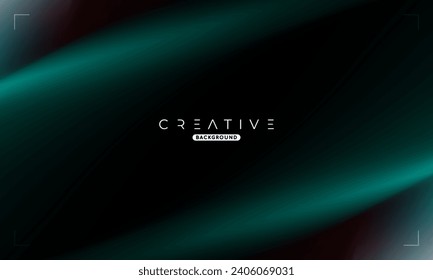 Abstract liquid gradient Background. Black and Green Fluid Color Gradient. Design Template For ads, Banner, Poster, Cover, Web, Brochure, Wallpaper, and flyer. Vector.