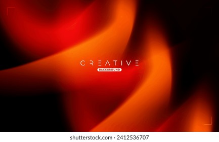 Abstract liquid gradient Background. Black and Orange Fluid Color Gradient. Design Template For ads, Banner, Poster, Cover, Web, Brochure, Wallpaper, and flyer. Vector.