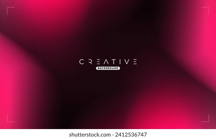 Resumen de gradiente líquido fondo. Gradiente de color de fluido negro y rosa. Plantilla de diseño para anuncios, banner, afiche, portada, web, folleto, fondo de escritorio y volante. Vector.