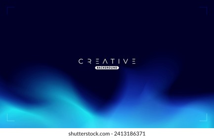 Abstract liquid gradient Background. Black and Blue Fluid Color Gradient. Design Template For ads, Banner, Poster, Cover, Web, Brochure, Wallpaper, and flyer. Vector.