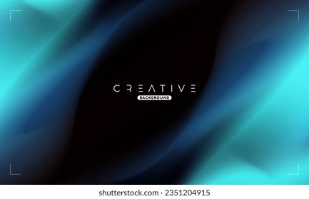 Abstract liquid gradient Background. Blue and Black Fluid Color Gradient. Design Template For ads, Banner, Poster, Cover, Web, Brochure, Wallpaper, and flyer. Vector.