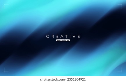 Abstract liquid gradient Background. Blue and Black Fluid Color Gradient. Design Template For ads, Banner, Poster, Cover, Web, Brochure, Wallpaper, and flyer. Vector.