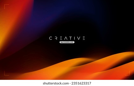 Abstract liquid gradient Background. Blue and Orange Fluid Color Gradient. Design Template For ads, Banner, Poster, Cover, Web, Brochure, Wallpaper, and flyer. Vector.