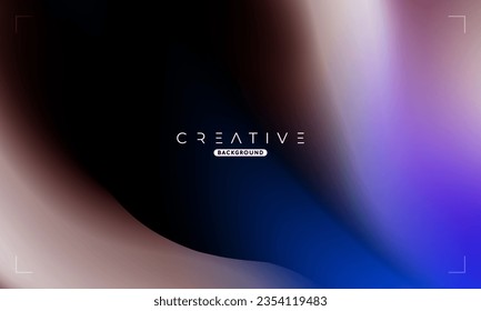 Abstract liquid gradient Background. Blue and Black Fluid Color Gradient. Design Template For ads, Banner, Poster, Cover, Web, Brochure, Wallpaper, and flyer. Vector.