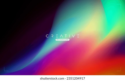 Abstract liquid gradient Background. Colorful Fluid Color Gradient. Design Template For ads, Banner, Poster, Cover, Web, Brochure, Wallpaper, and flyer. Vector.