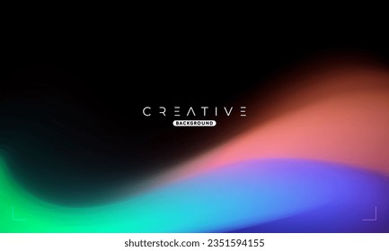 Abstract liquid gradient Background. Colorful Fluid Color Gradient. Design Template For ads, Banner, Poster, Cover, Web, Brochure, Wallpaper, and flyer. Vector.