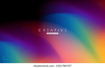 Abstract liquid gradient Background. Colorful Fluid Color Gradient. Design Template For ads, Banner, Poster, Cover, Web, Brochure, Wallpaper, and flyer. Vector.