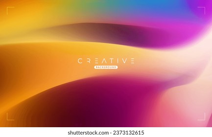 Abstract liquid gradient Background. Colorful Fluid Color Gradient. Design Template For ads, Banner, Poster, Cover, Web, Brochure, Wallpaper, and flyer. Vector.