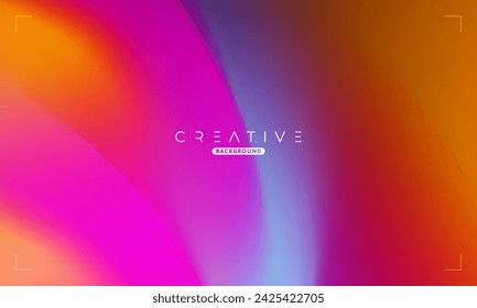 Abstract liquid gradient Background. Colorful Fluid Color Gradient. Design Template For ads, Banner, Poster, Cover, Web, Brochure, Wallpaper, and flyer. Vector.