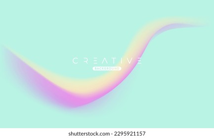 Abstract liquid gradient Background. Fluid colour mix. Purple and green pastel color blend. Modern Design Template For Your ad Banner, Poster, Cover, Web page, Brochure, and flyer. Vector Eps 10