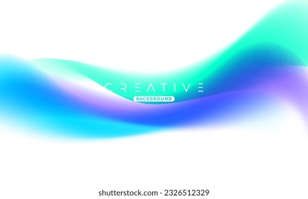 Abstract liquid gradient Background. Fluid colour mix. Blue and Green color blend. Modern Design Template For Your ads, Banner, Poster, Cover, Website, Brochure, and flyer. Vector Eps 10