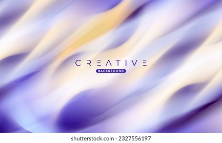 Abstract liquid gradient Background. Fluid colour mix. Blue and Yellow vivid Color blend. Modern Design Template For Your ads, Banner, Poster, Cover, Web, Brochure, and flyer. Vector Eps 10