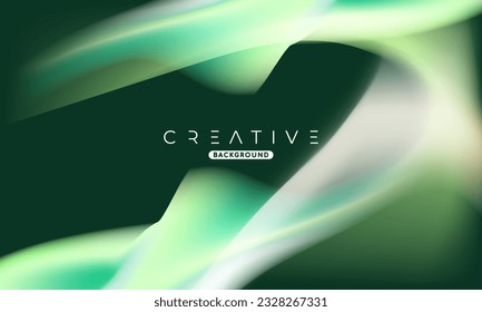 Abstract liquid gradient Background. Fluid colour mix. Green vivid Color blend. Modern Design Template For Your ads, Banner, Poster, Cover, Web, Brochure, and flyer. Vector Eps 10