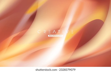 Abstract liquid gradient Background. Fluid colour mix. Gold vivid Color blend. Modern Design Template For Your ads, Banner, Poster, Cover, Web, Brochure, and flyer. Vector Eps 10