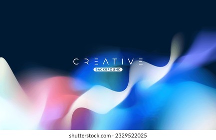 Abstract liquid gradient Background. Fluid colour mix. Blue vivid Color blend. Modern Design Template For Your ads, Banner, Poster, Cover, Web, Brochure, and flyer. Vector Eps 10