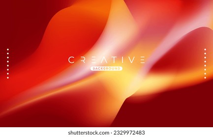 Abstract liquid gradient Background. Fluid color mix. Orange and Yellow vivid Color blend. Modern Design Template For Your ads, Banner, Poster, Cover, Web, Brochure, and flyer. Vector Eps 10