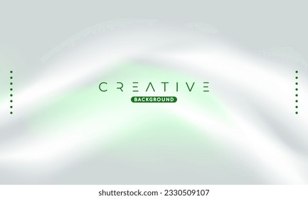 Abstract liquid gradient Background. Fluid color mix. Green and White Color blend. Modern Design Template For Your ads, Banner, Poster, Cover, Web, Brochure, and flyer. Vector Eps 10