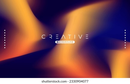 Abstract liquid gradient Background. Fluid color mix. Orange and Blue vivid Color blend. Modern Design Template For Your ads, Banner, Poster, Cover, Web, Brochure, and flyer. Vector Eps 10