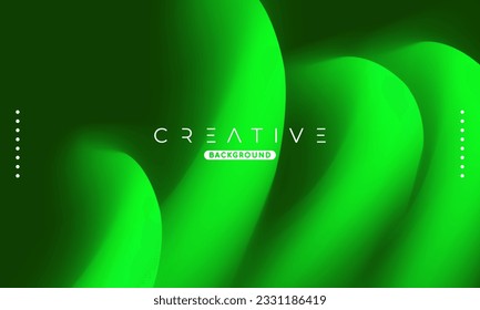 Abstract liquid gradient Background. Fluid color mix. Green vivid Color blend. Modern Design Template For Your ads, Banner, Poster, Cover, Web, Brochure, and flyer. Vector Eps 10