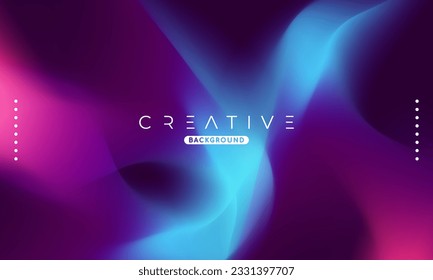 Abstract liquid gradient Background. Fluid color mix. Blue and Pink vivid Color blend. Modern Design Template For Your ads, Banner, Poster, Cover, Web, Brochure, and flyer. Vector Eps 10