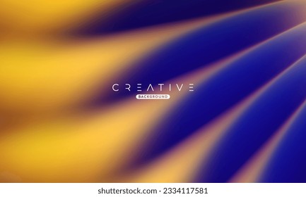 Abstract liquid gradient Background. Fluid color mix. Gold and Blue vivid Color blend. Modern Design Template For Your ads, Banner, Poster, Cover, Web, Brochure, and flyer. Vector Eps 10