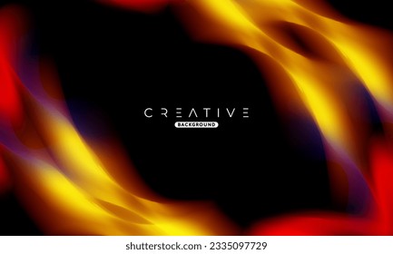 Abstract liquid gradient Background. Fluid color mix. Orange and Red Color blend. Modern Design Template For Your ads, Banner, Poster, Cover, Web, Brochure, and flyer. Vector Eps 10